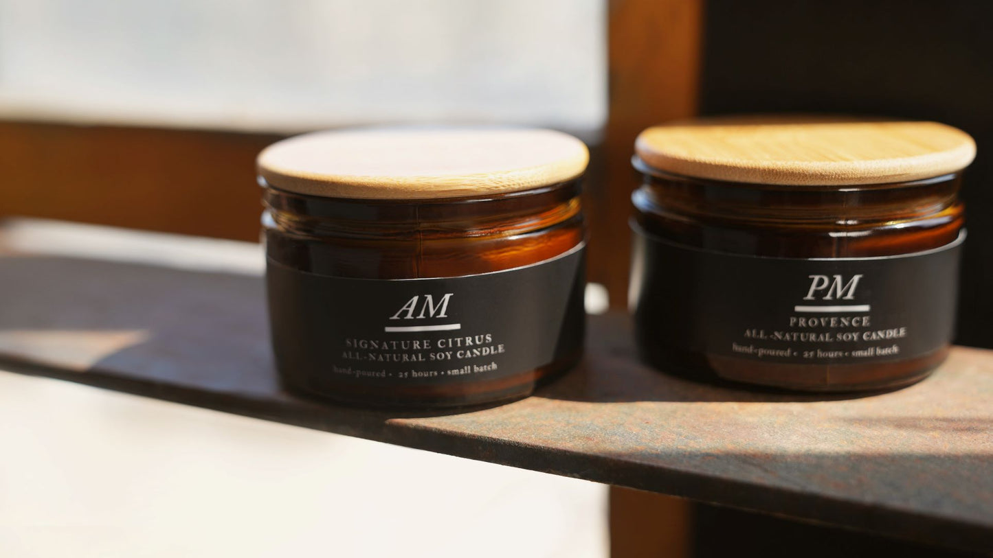 AM & PM Routine Candle Set